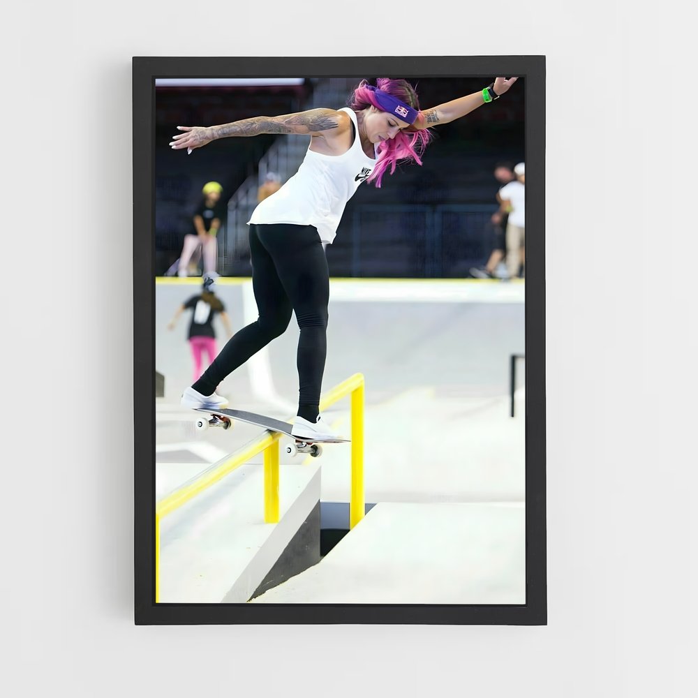 Poster Leticia bufoni – affiche Skateboard (vue 2)